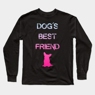 Dog's Best Friend - Pink Long Sleeve T-Shirt